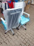 White Height Adjustable Office Chair - 2
