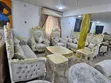 Luxury 10-Seater Turkish Sofa Set tare da Coffee Table & Stools - 2