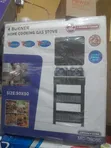 Crown Star 4-Burner Standing Gas Stove 50x50cm | Double Shelf - 2