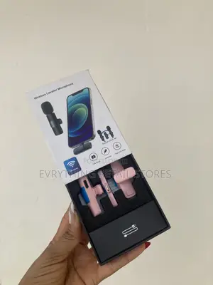 Pink Wireless Lapel Microphone don Kirkirar Abun Ciki