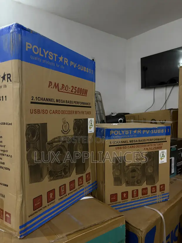 Polystar PV-SUB811 2.1 HiFi Home Theater with 8-Inch Woofer - 1