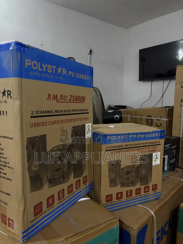 Polystar PV-SUB811 2.1 Gidan Wasan Wuta Tare da USB/SD - 1