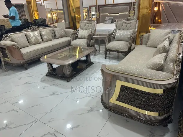 Royal Sofa Chair - Solid Wood, High-Density Upholstery - 1
