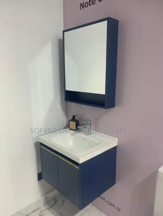 Master Bathroom Vanity Unit tare da Sink guda ɗaya & Madubi - 1