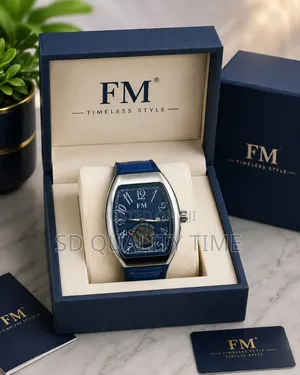 FM Leather Wrist Watch for Men