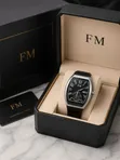FM Leather Wrist Watch for Men - 3
