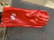 American Safety Red PVC Chemical Gloves - 3