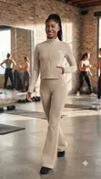 Sleek Contrast Active Wear Set - 4