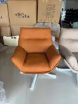 Brand New Accent Chair - Yellow Leather - 2
