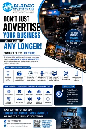 Cinematic Video Advertising for Businesses by Aladmo Solutions