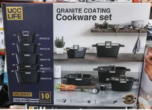 10-Piece UCC Life Granite Non-Stick Cookware Set