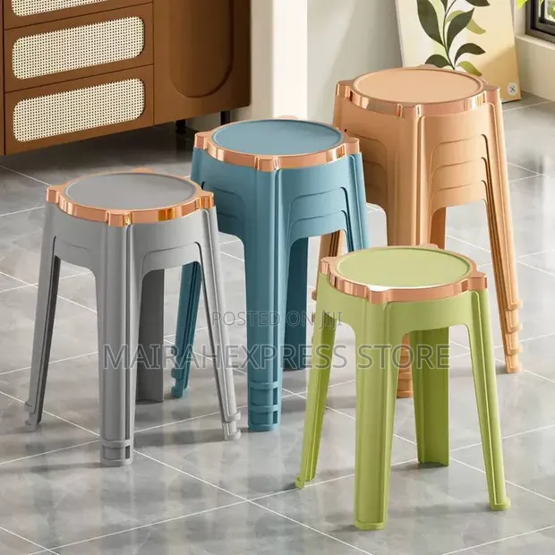 Thickened Plastic Fashion Stool - Home Interiors - 1
