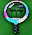 45cm RGB LED Ring Light tare da Tripod - 3