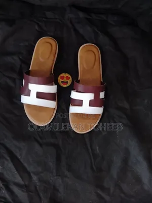 Hermes Slippers for Ladies - Brown Leather