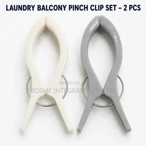 2pcs Laundry Balcony Pinch Clips for Railings