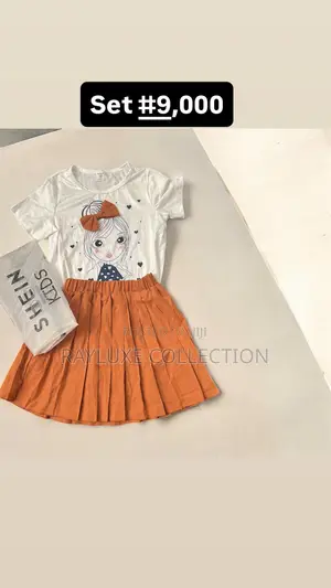 Rachel Children's Clothing Set - Brown, Age 3-5Y