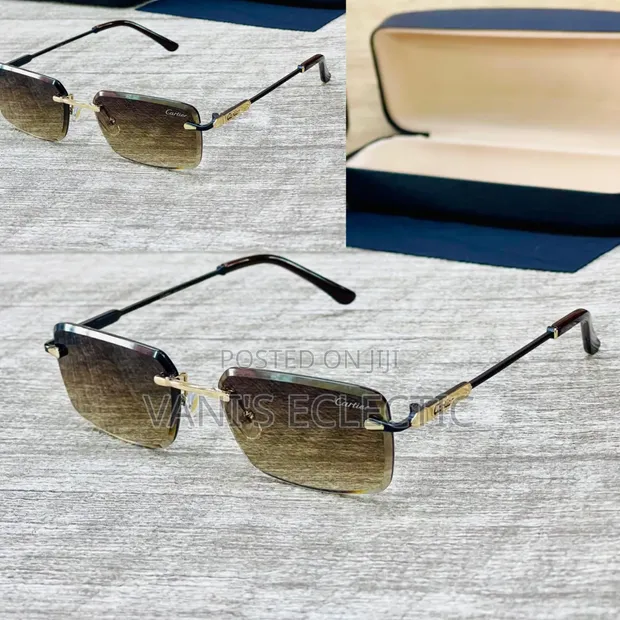 Sleek Rectangular Sunglasses - 1