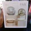 Rechargeable Desktop Fan with LED Light - 1