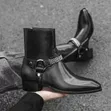 High Quality Pure Leather Fashioned Ankle Boots - 2
