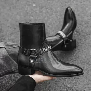 High Quality Pure Leather Fashioned Ankle Boots