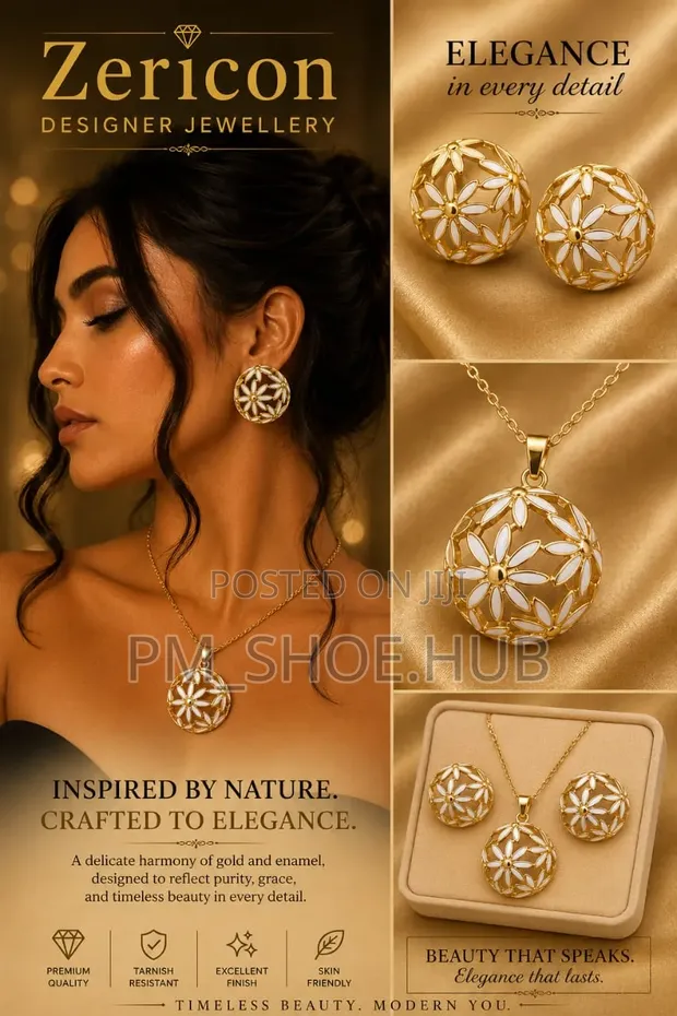 Zirconia Bridal Jewelry Set - 1