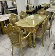 Royal Dining Table tare da 6 Fabric Chairs - 1