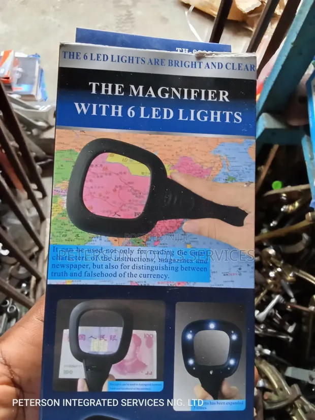 Magnifier Glass with 6 LED Lights - 1