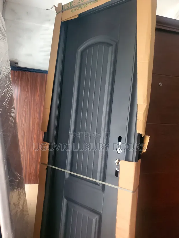 3ft Classic Dark Grey Steel Security Door - 1