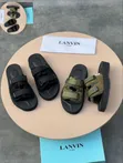 Premium Lanvin Velcro Strap Slides - 1