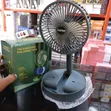 Telescopic Folding Fan with Phone Holder - 2