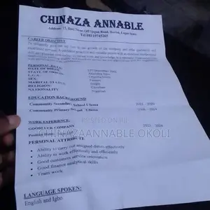 Hotel CV - Female, 23 Years Old