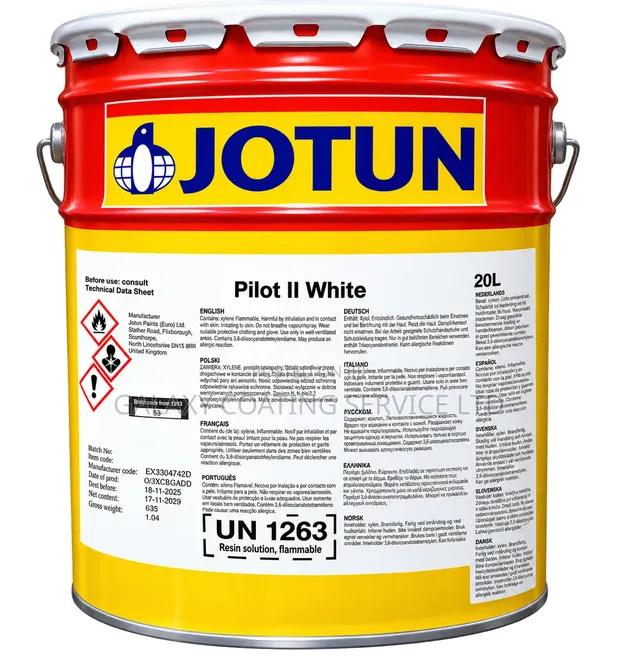 Jotun Pilot II Industrial Paint - 20 Litres White - 1