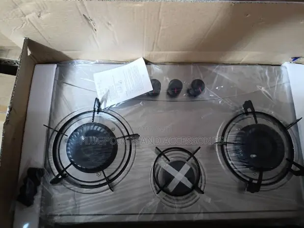 Happy Home 3 Burner Stainless Steel Inbuilt Gas Cooker - 1