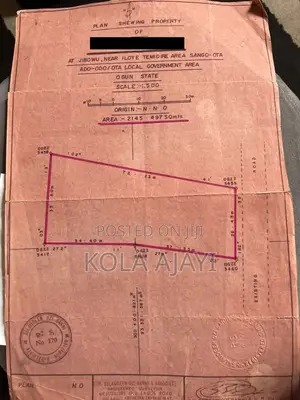 2,145.497 Sqm Filin Kasuwanci/Zama Mai Kyau Don Siyarwa - Sango-Ota