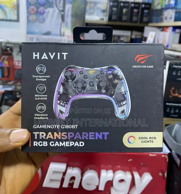 Havit G180BT Transparent RGB Wireless Gamepad - 1