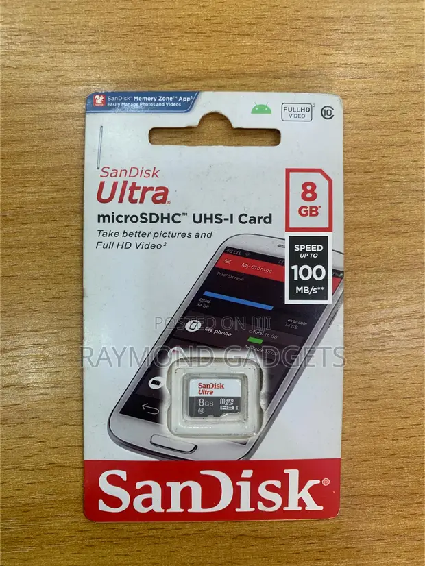 SanDisk Ultra 8GB microSDHC UHS-I Card - 1