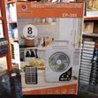 Easy Power 8" Rechargeable Mini Table Solar Fan - 1