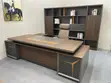 Executive Office Table, Chair & Bookshelf Set - 1