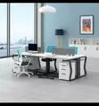 Executive Office Table, Chair & Bookshelf Set - 3