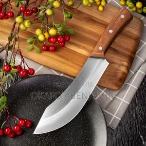 Babban Kyakkyawan Wuka Mai Hannun Katako na Stainless Steel