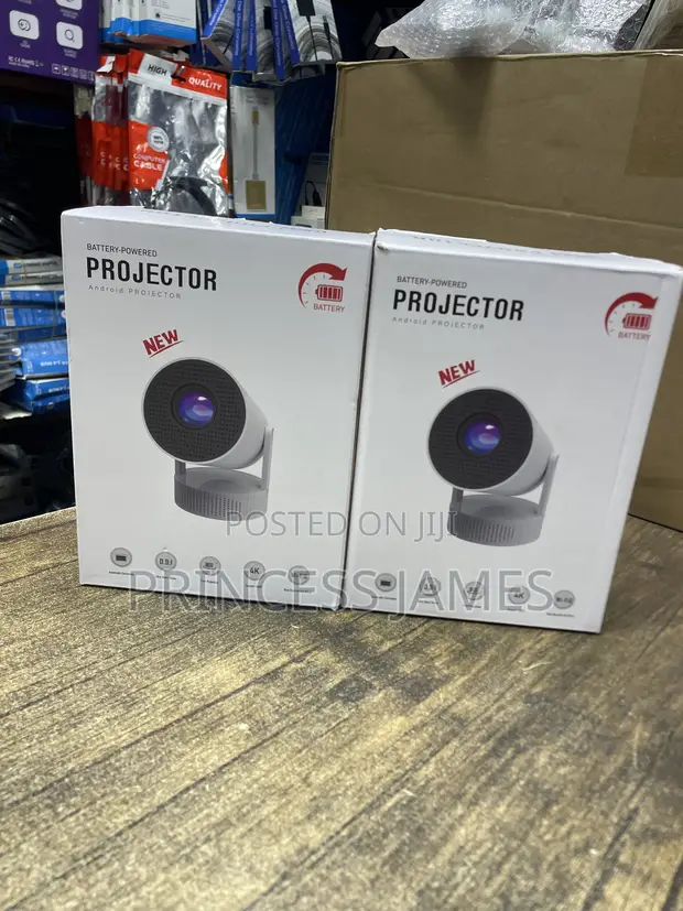 Rechargeable 4K Android Projector - 1