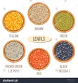 Lentils (Green, Red, Yellow, Brown, Black) - 500g - 4