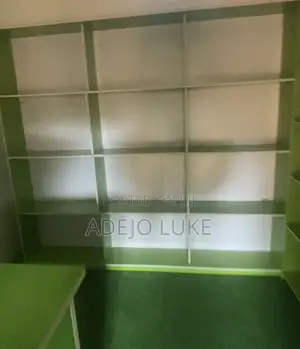 MBF Shelving Units - Green, Veneer Finish