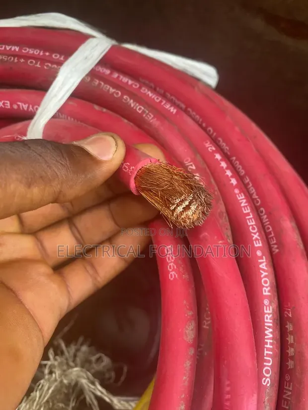 Nigerchin 70mm Single Wedding Cable, Pure Copper, Full Gauge (Red) - 1