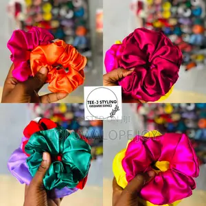 Victoria Scrunchies Hairband - Pink Floral Satin
