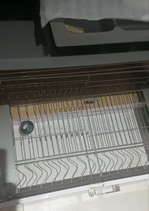 80cm Stainless Steel Pull Out Drawer Plate Rack
