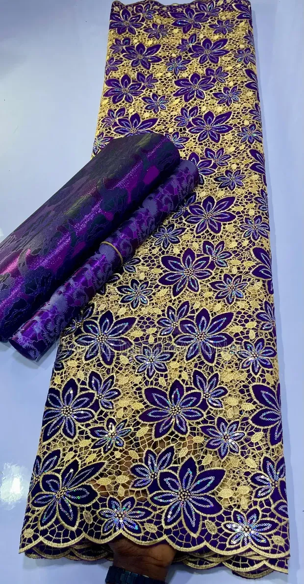 Zane Na Tissue Lace Don Aso Ebi - 1