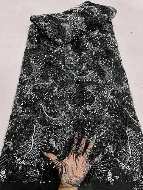 Lace Jacquard Mai Kyau don Aso Ebi - 1
