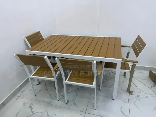 Outdoor Dining Table with 6 Chairs - 1