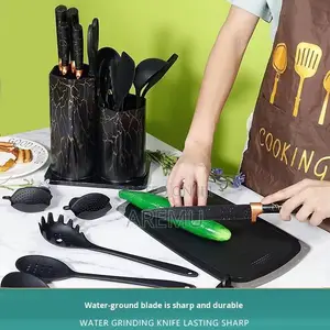Cikakken Silicone Spoon na Dafa Abinci tare da Wuka